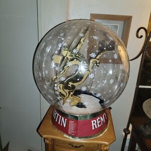 Remy Martin Centaur Snow Globe Large Display Collectible Holiday Decor